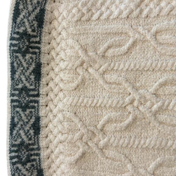 Aran Mor Ireland 100% Super Soft Merino Cool Pillow Sham Case 18" x 14" Teal - Picture 5 of 11